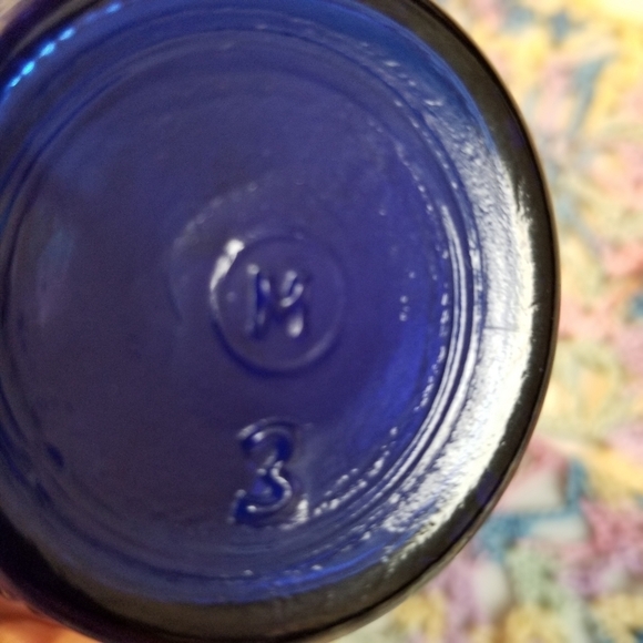 Bromo-Seltzer Emerson Drug Co 5" Cobalt Blue - Picture 7 of 9